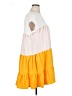 Unbranded Color Block Orange Casual Dress Size XL - photo 4