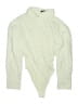 Cider Solid Ivory Bodysuit Size S - photo 1