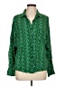 Assorted Brands 100% Rayon Paisley Green Long Sleeve Blouse Size L - photo 1