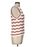 Veronica Beard Chevron-herringbone White Sweater Vest Size L - photo 4