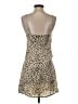 Zara Animal Print Tan Cocktail Dress Size S - photo 2