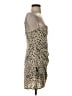 Zara Animal Print Tan Cocktail Dress Size S - photo 4