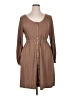 BTFBM Solid Brown Casual Dress Size XL - photo 1