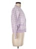 Maje Checkered-gingham Purple Cardigan Size Med (2) - photo 4