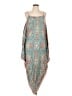 Tiny 100% Rayon Paisley Teal Casual Dress Size L - photo 1