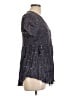Torrid 100% Rayon Gray Short Sleeve Blouse Size Lg Plus (0) - photo 4