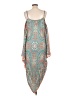 Tiny 100% Rayon Paisley Teal Casual Dress Size L - photo 2