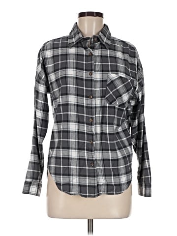 Brandy Melville Long Sleeve Button-Down Shirt (view 1)