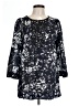 Tory Burch Black 3/4 Sleeve Blouse Size 12 - photo 1