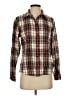 L.L.Bean 100% Cotton Plaid Brown Long Sleeve Button-Down Shirt Size S (petite) - photo 1