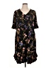 CeCe Floral Black Casual Dress Size 1X - photo 1