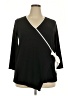 Roz & Ali Black Long Sleeve Top Size 2X - photo 1