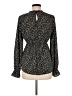 Shein 100% Polyester Black Long Sleeve Blouse Size 6 - photo 2