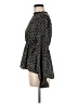 Shein 100% Polyester Black Long Sleeve Blouse Size 6 - photo 5