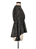 Shein 100% Polyester Black Long Sleeve Blouse Size 6 - photo 4