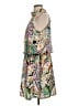 Joy Joy 100% Polyester Paisley Green Cocktail Dress Size L - photo 5