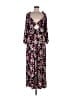 Roxy Floral Black Casual Dress Size M - photo 1