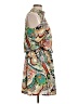 Joy Joy 100% Polyester Paisley Green Cocktail Dress Size L - photo 4
