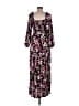 Roxy Floral Black Casual Dress Size M - photo 2