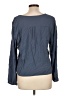 Cooper & Ella 100% Rayon Gray Long Sleeve Blouse Size Lg (3) - photo 2