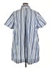 Old Navy Stripes Blue Short Sleeve Button-Down Shirt Size XXL - photo 2