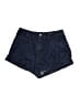 Zara Hearts Blue Denim Shorts Size S - photo 1