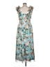 Assorted Brands 100% Polyester Floral Blue Casual Dress Size 14 - photo 2