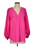 Adrienne 100% Polyester Pink 3/4 Sleeve Blouse Size S - photo 1