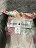 Stem & Vine 100% Polyester Floral Pink Short Sleeve Blouse Size L - photo 7