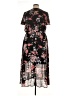 Lane Bryant 100% Polyester Floral Black Casual Dress Size 16 - photo 2