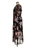 Lane Bryant 100% Polyester Floral Black Casual Dress Size 16 - photo 5