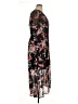 Lane Bryant 100% Polyester Floral Black Casual Dress Size 16 - photo 4