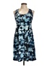Assorted Brands Graphic Blue Cocktail Dress Size L - photo 1