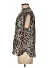 J.Crew 100% Polyester Animal Print Teal Sleeveless Blouse Size M - photo 5