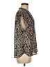J.Crew 100% Polyester Animal Print Teal Sleeveless Blouse Size M - photo 4