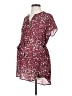 Full Moon Maternity 100% Polyester Burgundy Short Sleeve T-Shirt Size S - photo 1