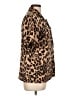 Ophelia Animal Print Brown Short Sleeve Blouse Size L - photo 4
