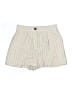 Hem & Thread Stripes Ivory Shorts Size S - photo 1