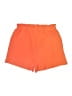 Shein 100% Polyester Solid Orange Shorts Size 4 - photo 2