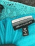 Allison Brittney 100% Polyester Teal 3/4 Sleeve Blouse Size XL - photo 7