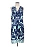 Britt Ryan Graphic Blue Casual Dress Size S - photo 1