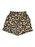 Shein 100% Polyester Animal Print Gold Shorts Size 4 - photo 2
