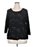 Notations Black 3/4 Sleeve Top Size 2X - photo 1