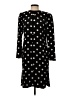 Neiman Marcus 100% Polyester Polka Dots Black Casual Dress Size 4 - photo 1