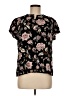 Old Navy 100% Viscose Floral Black Short Sleeve Blouse Size M - photo 1