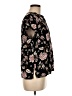 Old Navy 100% Viscose Floral Black Short Sleeve Blouse Size M - photo 4