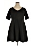 Torrid Solid Black Casual Dress Size 1X Plus (1) - photo 1