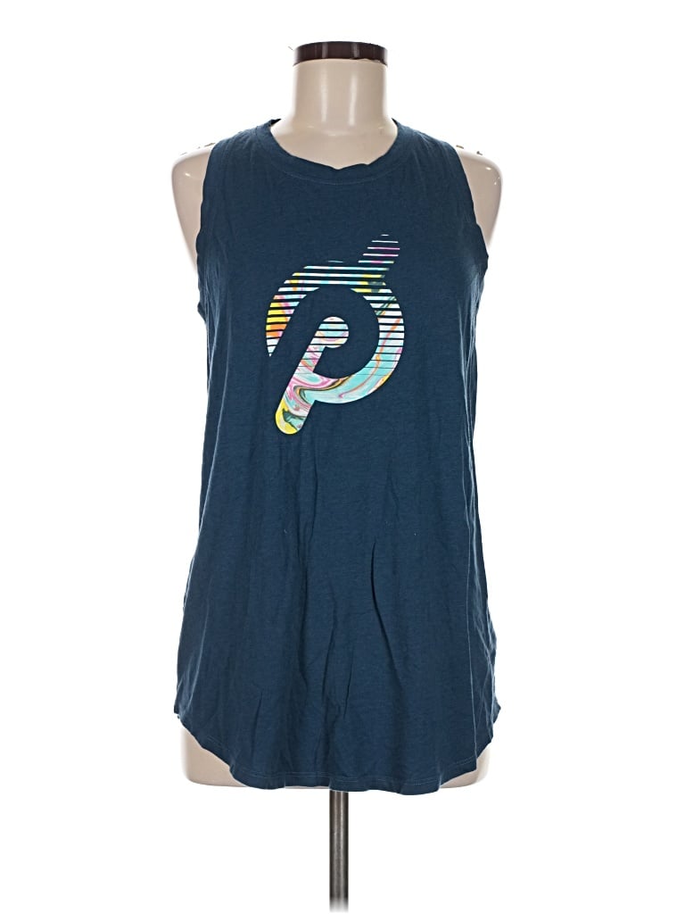 Pre-owned Peloton Sleeveless T-shirt In Blue