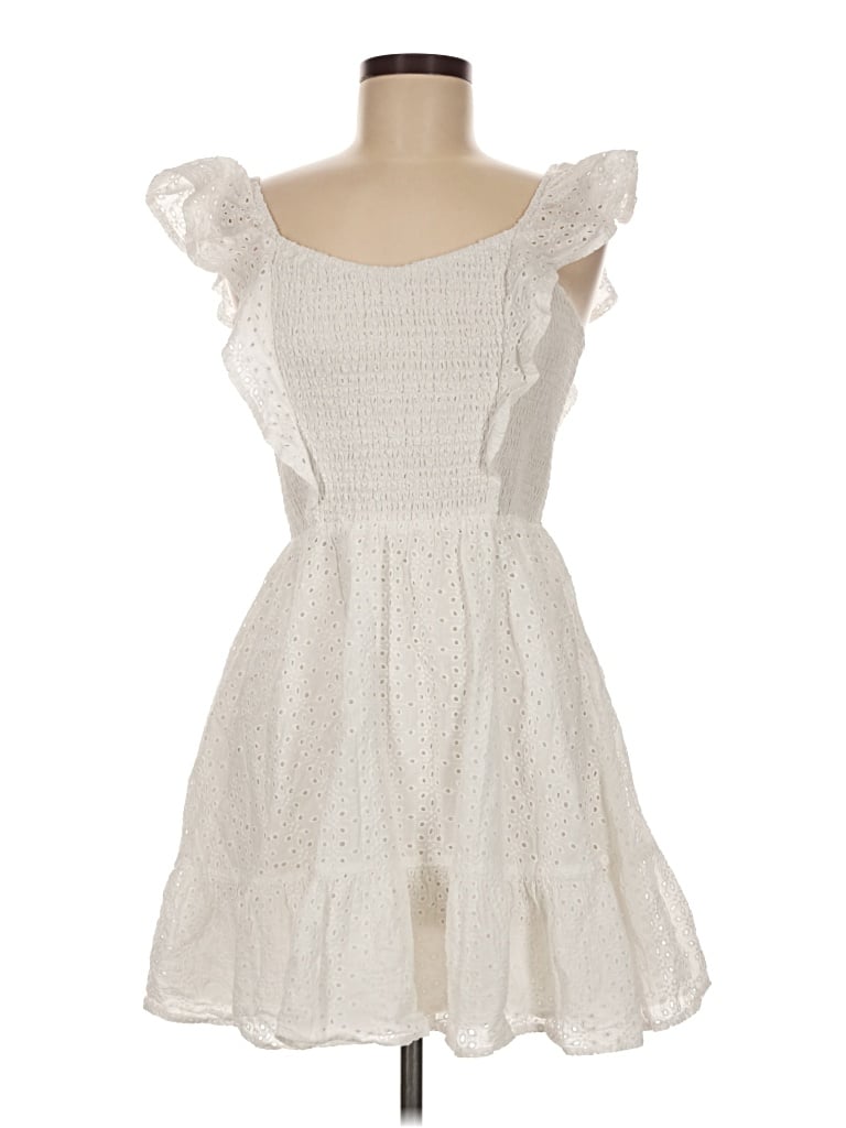 Altar'd State Cocktail Dress: White Dresses - Used - Size Medium