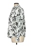Lands' End 100% Cotton Print Silver Long Sleeve Blouse Size 16 - photo 5